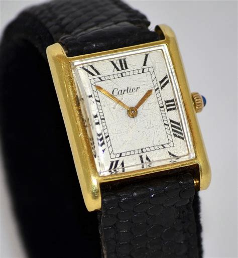 cartier tank gold vintage|pre owned cartier tank watches.